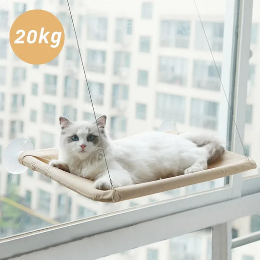 Give Your Feline Friend the Ultimate Lounging Experience with our 20KG Pet Cat Hammock - A Stylish and Comfortable Sunny Window Seat for Your Beloved Kitty!