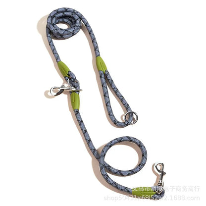 Hands-Free Reflective Nylon Dog Leashes: Perfect for Running and Walking!